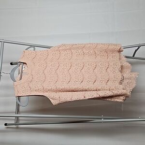 Rose + Olive Blush Lace Blouse